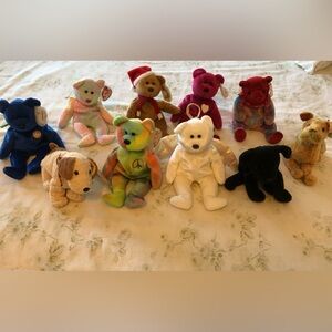Bundle of 10 Vintage beanie babies